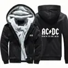 ACDC ROCK BAND MUSIK LETTER Tjocka hoodies Winter Coat Jacket Lose Hoodie Vintage Punk Hoody Harajuku Men Clothing LJ2012225867040