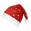 Cappello di Natale alce Decorazione di Capodanno Bambini Cappello per adulti Decorazione per copricapo per albero di Natale in tessuto spazzolato colorato