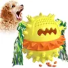 Haustier-Hundetraining, Backenzahnstange, Gesangsspielzeug, quietschender undichter Ball, drei Farben, Hüpffunktion mit Hundebiss, Baumwollseil, umweltfreundliches Material XG0140