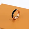 Sonneurs de créateurs Bijoux de créateur de luxe classique Titanium Steel 18K Rose Gold Fashion Nail Ring Bands Rings pour femmes et hommes bijoux de marque