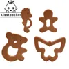 Kissteetther 10pc / partij Organische Baby Houten Bijtring Natuurlijke Tandjes Toy Douche Gift Peuter Geboren 211106