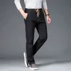 Browon Brand Harem Jeans Men 2021 Осенние Средние Прямые Джинсовые Брюки Мода Повседневная Сплошная Цвет Эластичные Талии Мужские Музыша Свободные джинсы G0104