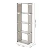 5-Shelf Bookcase Book Shelves 4-Shelf Bookshelf Storage Bin Books Display Shelving Unit Organizer 5-Shelf Storage Shelves Rack Y200429