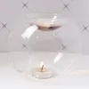 Home Glas Houder Size Houder Tea Glass Candle Burner 3 Licht Handgemaakte Kaarsolie Geur Bal Wierook Verwarming Crystal Essential