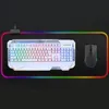 RGB Gaming Mouse Pad Büyük Klavye Mousepads Mat PC Bilgisayar Masaüstü Halı Su Geçirmez Kaymaz 80 * 30 cm KDJK2112