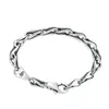 Chain Bracelets 925 Sterling Silver 18 20 cm Antique Vintage Tear drops Links Handmade Chains Lobster Clasps Fashion Luxury Jewelry Accessories Gifts For Women