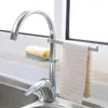 Rubinetti della cucina Scarico del rubinetto Rack di stoccaggio Drenaggio in plastica Asciugamano da bagno Mensola Lavello Panno in spugna Stent Scatola di sapone Appeso Ricevi cornice