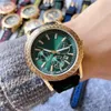 Brand Watches Women Girl 3 Dials Colorful Big Letters Style Rubber Strap Quartz Wrist Watch VE332826