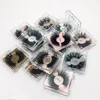 Reusable Handmade 8D Mink False Eyelashes Thick Long 25-27mm Crisscross Curly Fake Lashes Extensions Soft & Vivid 13 Models Available DHL Free