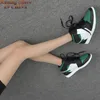 1 Mid Green Toe 554724 067 with BLACK GYM RED WHITE PINE GREEN cheap berathable sports sneakers shoes chaussures pour hommes schoenen