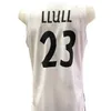 Nikivip Sergio Llull #23 Real Baloncesto Maillot de basket-ball rétro pour homme cousu personnalisé avec n'importe quel numéro