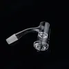 Accessoires pour fumeurs entièrement soudés sans soudureTerp Slurper Bord biseauté Pare-éclaboussures Quartz Banger Na Clous courbés transparents OD 20 mm 14/10 mm Joint mâle 45/90 degrés d'épaisseur 2 mm