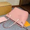 2pcs set qulity classic женские сумочки цветочные дамы розовые сумки с большой емкостью кожаные сцепления пакеты на плечи.