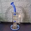 Hookah Glass Bong Gave Water Rura Recycler Dab Rig 12 Arm Tree Inline Perc Oilts