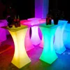 Nueva tabla de cócteles luminosa recargable LED impermeable brillante LED de la mesa de la barra iluminada hacia arriba la mesa de la mesa de café KTV Disco Party Seaway BBF109556