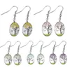 Foglie di moda Orecchini floreali essiccati per le donne Oreal Glass Drop Dangle Dangle Orecchini Dichiarato gioielli