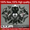 Motorcykel Fairings för Suzuki GSX R1000 GSXR 1000 1000CC 2007-2008 48NO.14 GSX-R1000 GSXR1000 K7 07 08 GSXR-1000 GSXR1000CC 2007 2008 OEM Fairing Kit Black White Blk