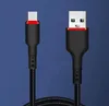Cavi USB Type-C 3A intrecciati Cavo dati di ricarica rapida Caricabatterie per telefono per Samsung huawei cinese mobile