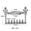 Dispositifs de chasteté Pince à charnière Spike Anneau de pénis Membre Cage de chasteté masculine Dispositif d'érection de bite Ball Crusher Stretcher Lock Bdsm Scrotum Cbt