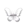 Décorations de Noël 12pcs Arbre de Noël Silver Glitter Butterfly Clip Année Ornement Enfants Cadeau Mariage Mariée Décoration Navidad Décor