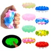 UPS Fidget Speelgoed 3D Push Bubble Decompression Ball Siliconen Anti-Stress Sensorische Squeeze Squishy Toy Angst Relief voor Kinderen Volwassenen Kerst Gift Groothandel