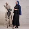 Abbigliamento etnico Casual Abito lungo da donna musulmana Donna Dubai Kaftan Abaya Tie Front Vestidos Musulmanes Ropa De Mujer Envio Gratis