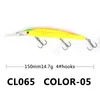 Best ABS Plastic Pencil wobble saltwater crankbait Fishing Lures 14.5cm 13g Minnow laser bass baitfsh Artificial Japan Hard bait 392 X2