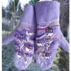 النساء الشتاء قفازات ملونة عيد الميلاد المطبوعة تصميم الأزياء اليد الاحساس ملفوفة إصبع 1