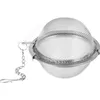 DHL FedEx 200PCS / Lot Rostfritt stål Tea Pot Infuser Sphere Mesh Ball 5,5cm Daj161