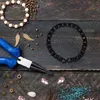 Bracelets à breloques 1 ensemble chaîne de poignet concise chaîne à main en caoutchouc tissé couleur Melv22