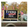 Zasady zmieniły Trump 2024 Flagi Banery 3 'x 5'ft 100D Poliester Szybka wysyłka Żywe kolor z dwoma mosiądzowymi przelotkami