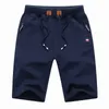 Marque Jogger Shorts Casual Mode Été Hommes Plage Coton Casual Homme Homme Marque Vêtements 210713