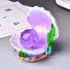 Pearl Shell Crystal Ball Stand Resin Home Decor Uchwyt Kula Wielo- kolor