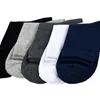Men's Socks 5 Pairs Quality Cotton Men Business Casual Male Four Season Black White Long Size EU 38-45