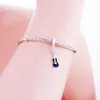 Fit Original Pandora Charms Armband DIY Jewelry Berloque Authentic 925 Sterling Silver Black Enamel Gitarr Dangle Charm Bead Q0531