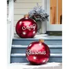 1 PZ 60 cm Palle di Natale Decorazioni dell'albero Atmosfera Outdoor Atmosfera Giocattoli gonfiabili in PVC per la palla regalo domestica Xmas 210910