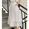 Skirts LANMREM 2021 Spring Summer Arrivals A-line High Waist Mid-calf Women Solid Pattern Fashion Casual Irregular Skirt 23200