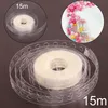 Party Decoratie DIY Clear Ballon Decorating Strip Chain Arch Tape Transparant 15 meter