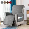 Recliner Chair Slipcover Mat Pet Sofa Protective Covers Anti Slip Washable Sofa Couch Cover Side Pocket Armchair Throw Mat 211102