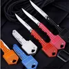 Edelstahl Küche Klappmesser Schlüsselanhänger Mini Taschenmesser Outdoor Camping Jagd Taktisches Kampfmesser Überleben EDC Werkzeug 6 Farben