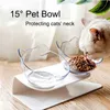 AluxPets Non-Slip Double Cat Bowl With Stand Feeding Water For s Food s Dogs Feeder Product Supplies 210615