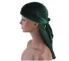 Unisex 12 kleuren fluwelen tulband hoed piraat caps pruiken durag biker hoofddeksels hoofdband piraat hoed haaraccessoires