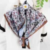 Hijab écharpe pour femmes imprimer soie cheveux foulards foulard 70*70 cm carré foulard bandeau foulards pour dames 2022