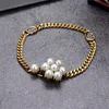 Bracelets à breloques simples avec lettres de perles, avec boîte dorée, bijoux élégants et tendance, de styliste créatif, pour fête de mariage