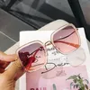 2020 Women Luxury Brand Polarized Sunglasses Men High Quality Crystal Sun Ladies Gradient Eyewear Female Glasses UV400