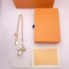 2021 Liefde Armband Hanger Kettingen Mode Ketting Voor Man Vrouw Gouden Sieraden Set Luxe Ontwerpers Oorbellen Met Doos