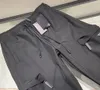 Pantaloni neri di lusso di nuova moda autunno e inverno - slip di seta di alta qualità comodo materiale di cotone taglia USA multitasche da uomo de233J