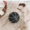Luxury Diamond Basketball Clutch Torby dla kobiet torebka w piłce nożnej w piłce nożnej przyjęcie weselne i torebka złota srebrna torba wieczorowa 1146416