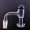 Rökningstillbehör 10mm 14mm 18mm Manlig kvinnlig uppsättning Terp Vakuumkvarts banger 20mm glas kulkolhydrat cap terp slurper domeless nagel för bongs