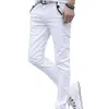 Newest Men Formal Business Pants Slim Casual Straight Leg Trousers Comfy Stretch Pockets Pants X0621